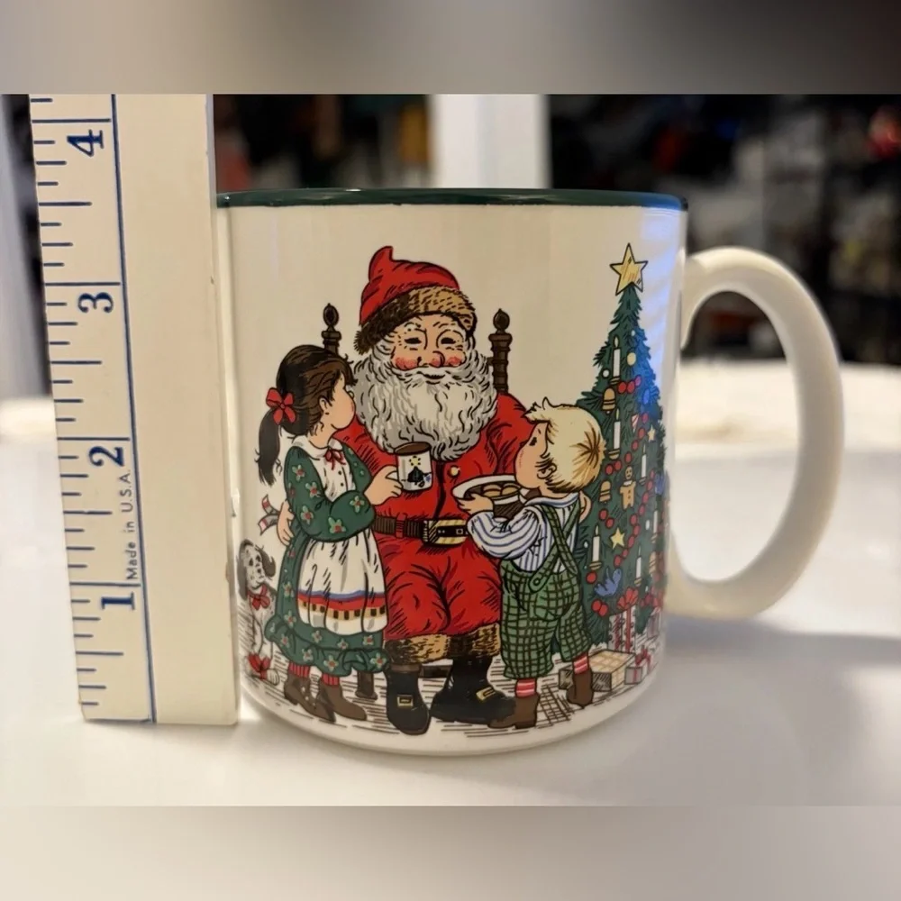 Vintage Christmas Potpourri Press Santas Snack 1993 Coffee Tea Mug